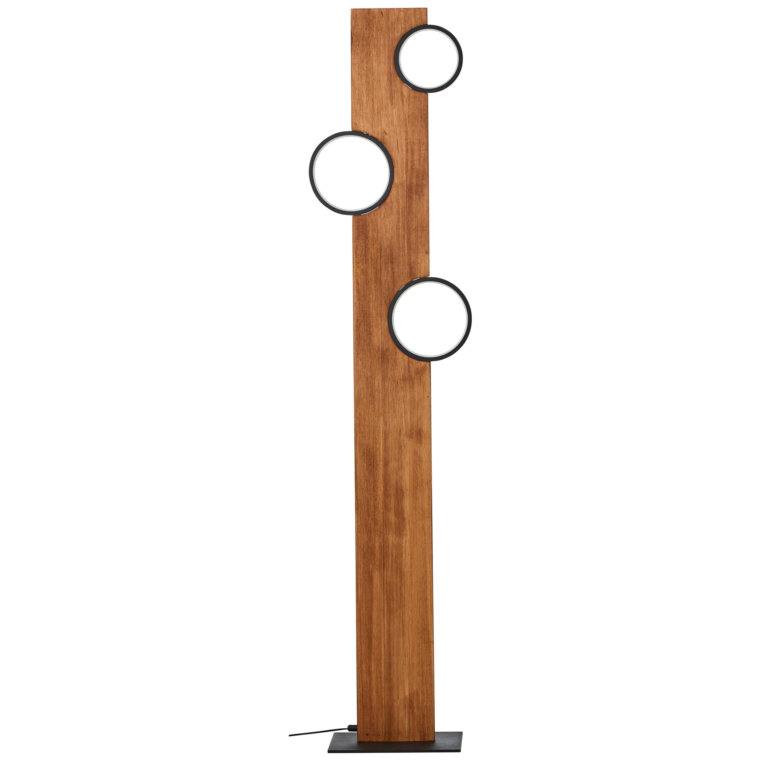 Led-stehleuchte G99935/76 Cheesy - Hellbraun/Schwarz, Natur, Holz/Metall (140,4/31,2/18cm) - Brilliant