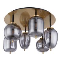 Mennyezeti Lámpa 15345-6dmm - sárgaréz, Design, Üveg/fém (65/38cm) - Globo
