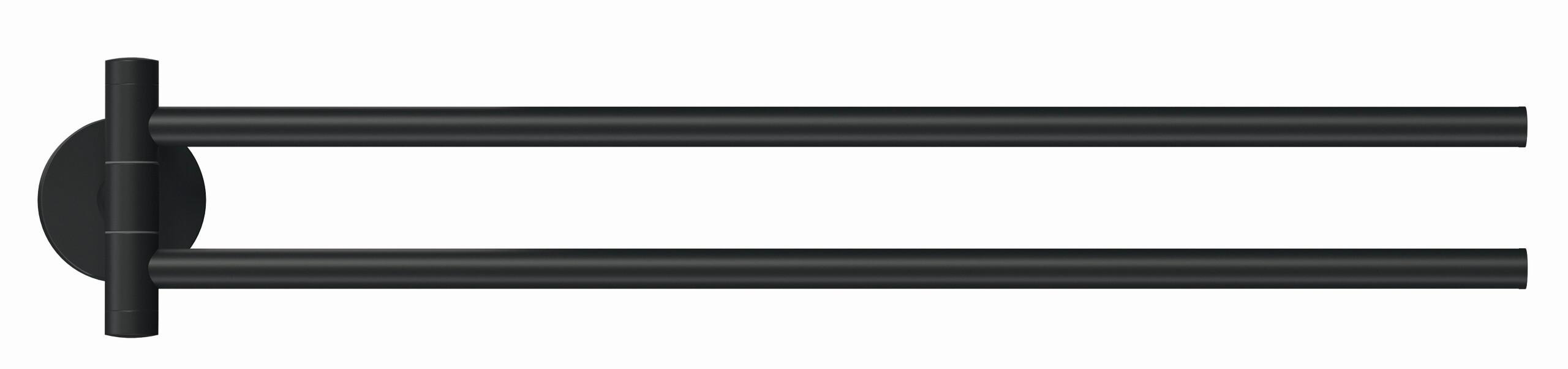 Handtuchhalter Moon Schwarz B: 5 cm