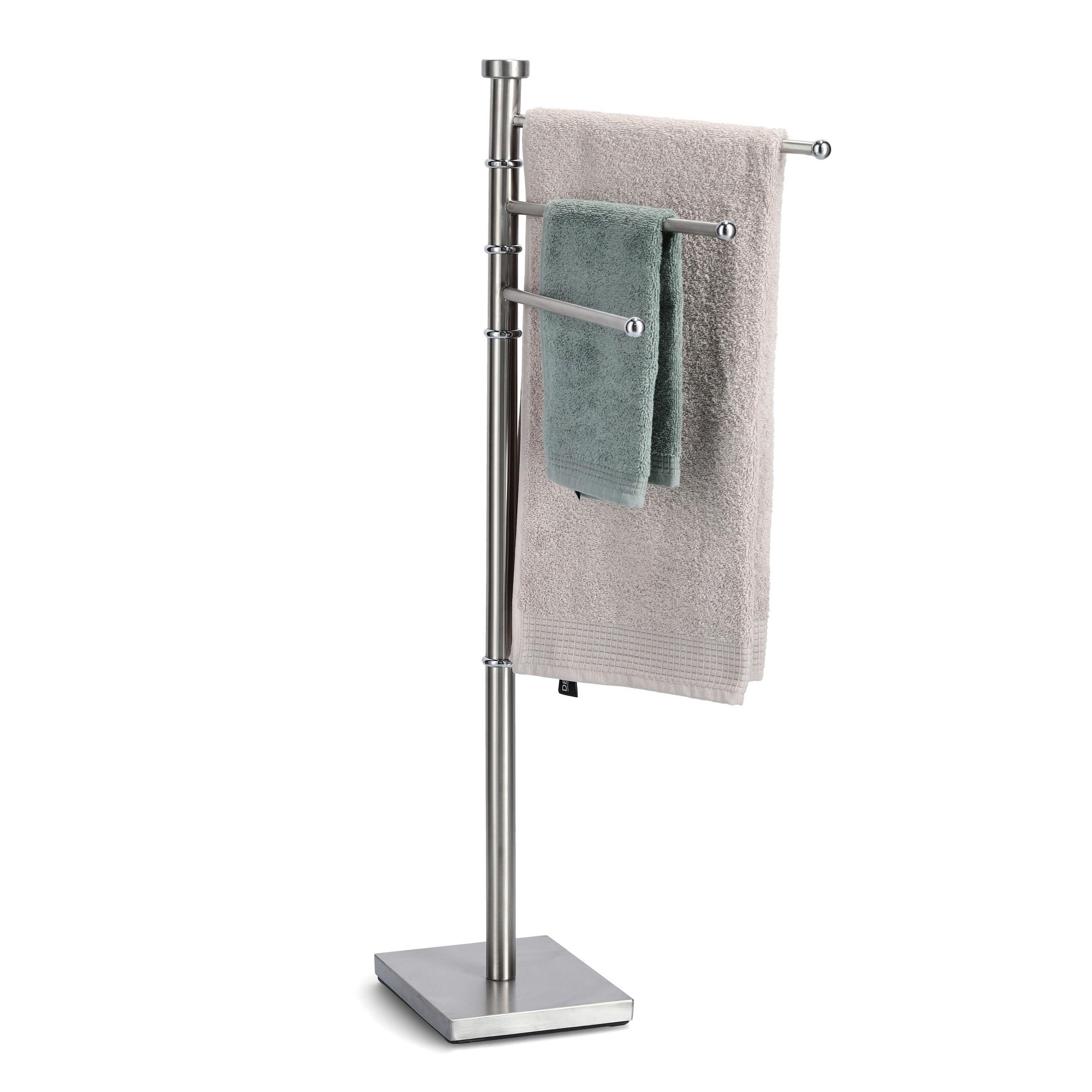 Handtuchhalter Silberfarben B: 22 Cm - Silberfarben, Basics, Metall (22/88/18cm) - Zeller Present