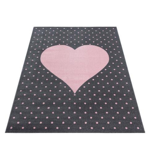 Detský koberec SRDCE 80x150 - pink, Trend, textil (80/150cm) - Ben'n'jen