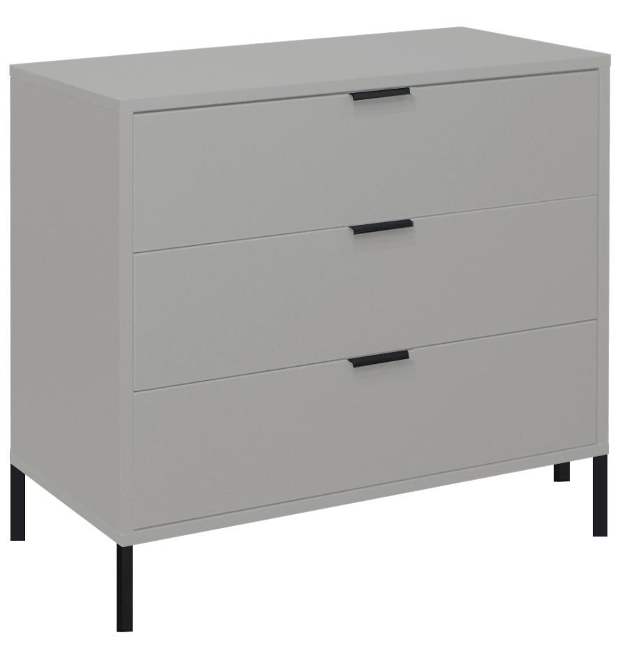 Komoda Bounty - sivá/antracitová, Moderný (81/67/45cm) - Premium Living