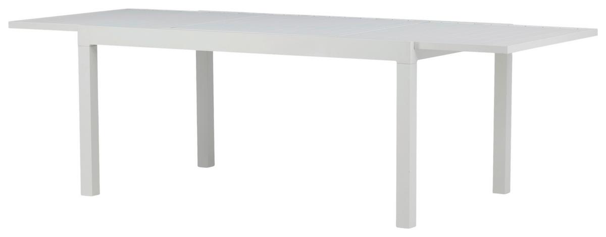 Gartentisch Marbella - Weiß, KONVENTIONELL, Metall (160/100/75cm) - Gardenson