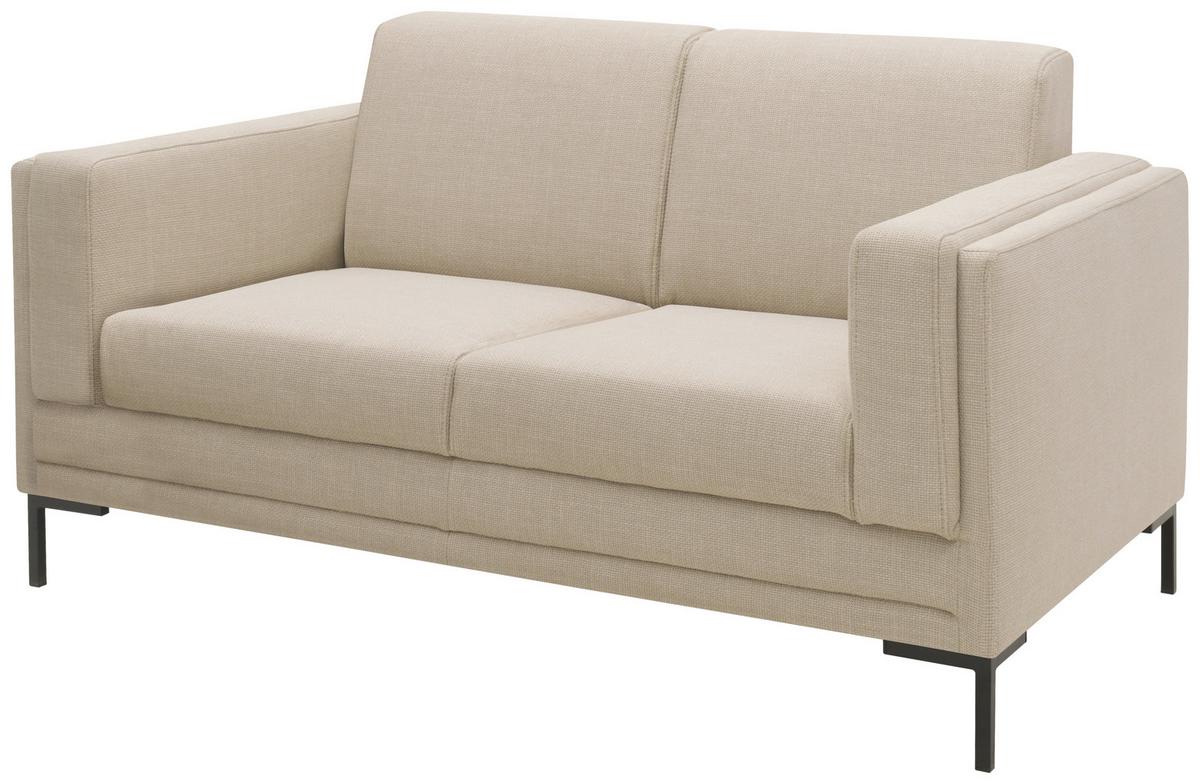 2-sitzer-sofa Looks Vii Beige - Beige/Silberfarben, Design, Textil (155/82/90cm) - LOOKS by W.Joop