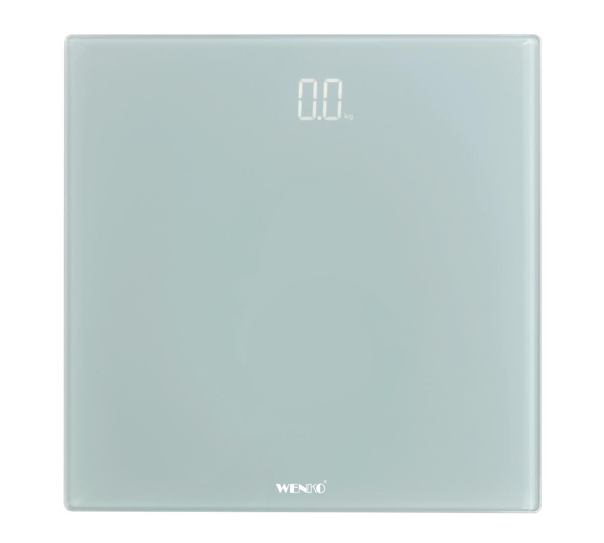 Personenwaage Digital Wenko Bis 150 Kg - Grau, KONVENTIONELL, Glas/Kunststoff (30/2,1/30cm) - Wenko