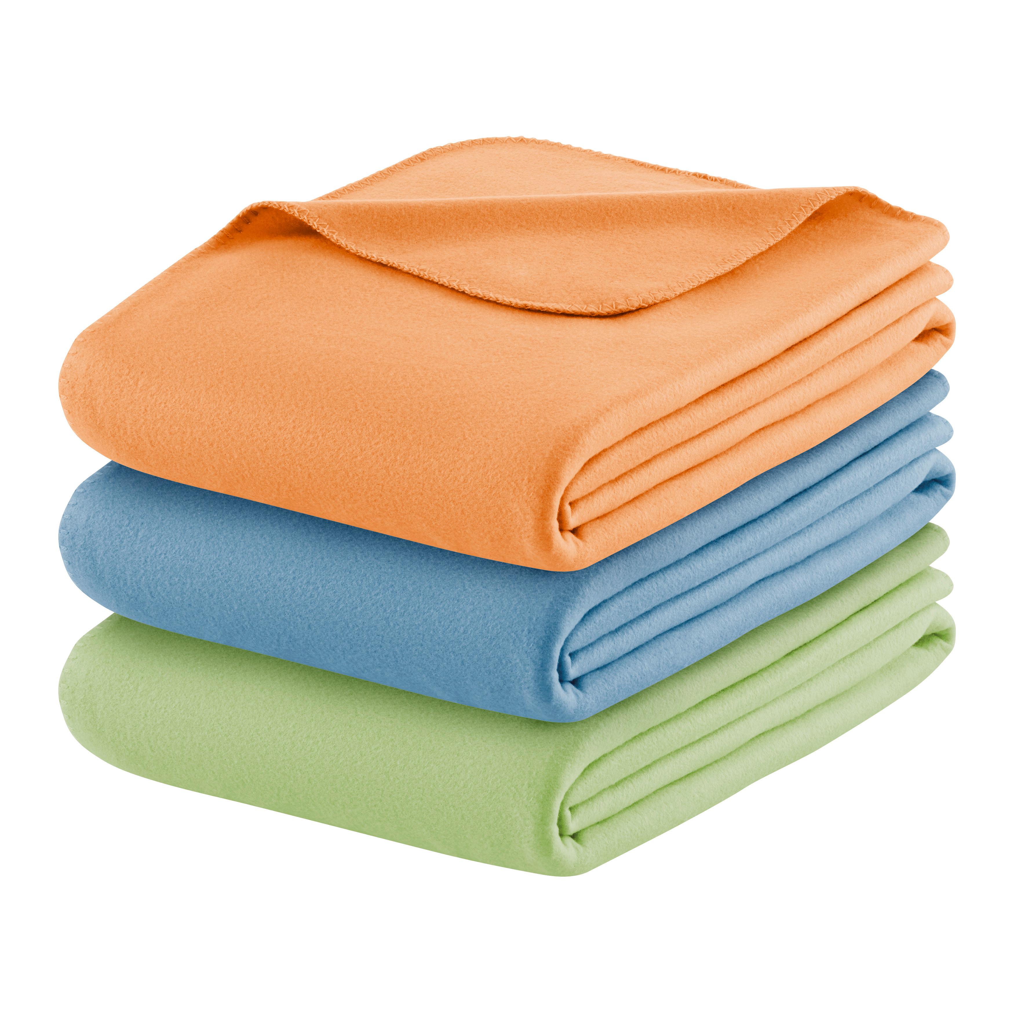 FLEECOVÁ DEKA FELICITY - zelená, Konvenční, textil (140/200cm) - Modern Living
