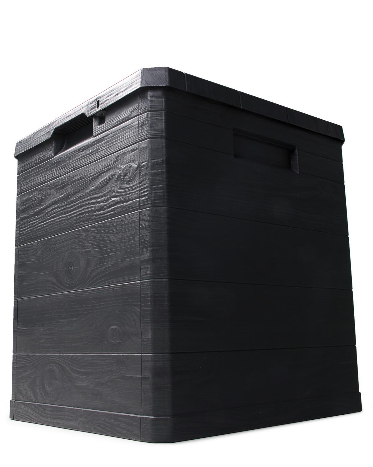 Kissenbox Madera Mini 44x50x43cm 90 L Anthrazit - Anthrazit, Basics, Kunststoff (44/50/43cm)