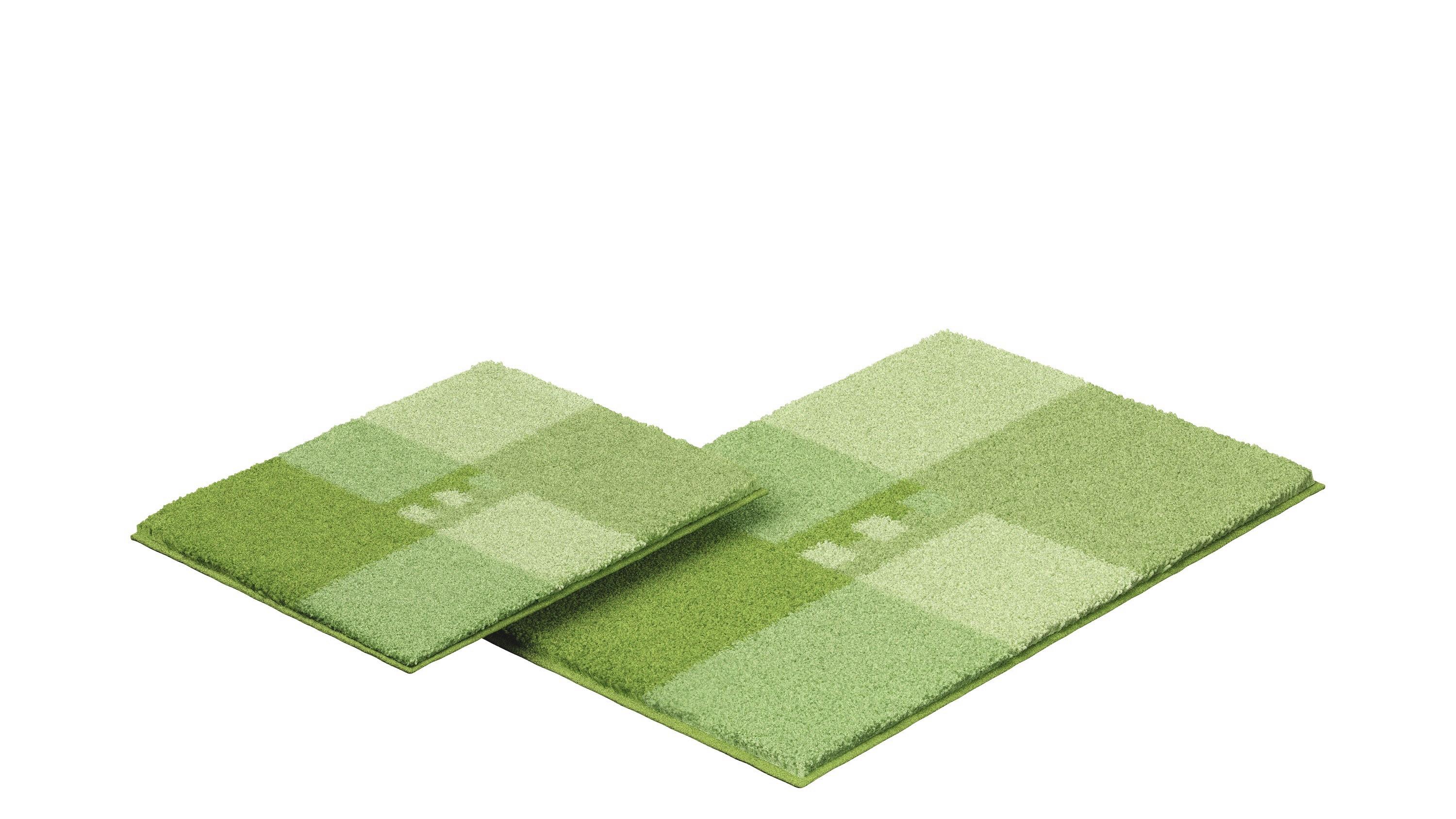 Bademattenset Roman 2er Set - Grün, Basics, Textil (40x50/50x80cm) - Grund