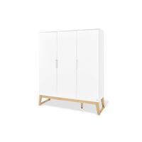 Babykleiderschrank 143466g Bridge - Eschefarben/Weiß, Design, Holz/Holzwerkstoff (156/187/52cm) - Pinolino