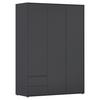 Drehtürenschrank Nabila Grau B: 140 cm - Grau, MODERN, Holzwerkstoff (140/194/53cm) - Rauch Möbel