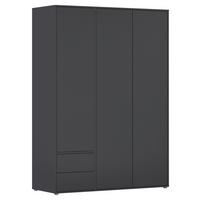 Drehtürenschrank Nabila Grau B: 140 cm - Grau, MODERN, Holzwerkstoff (140/194/53cm) - Rauch Möbel