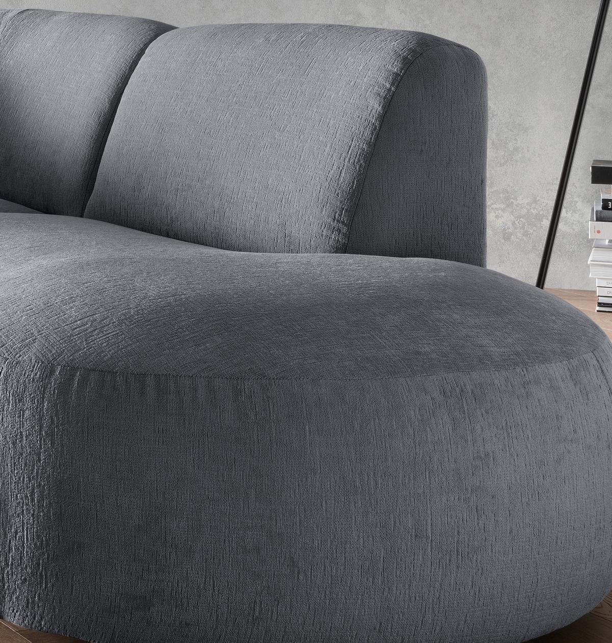 Ecksofa Jesi, Anthrazit S: 276x182 Cm - Anthrazit/Schwarz, MODERN, Textil (276/182cm) - Livetastic