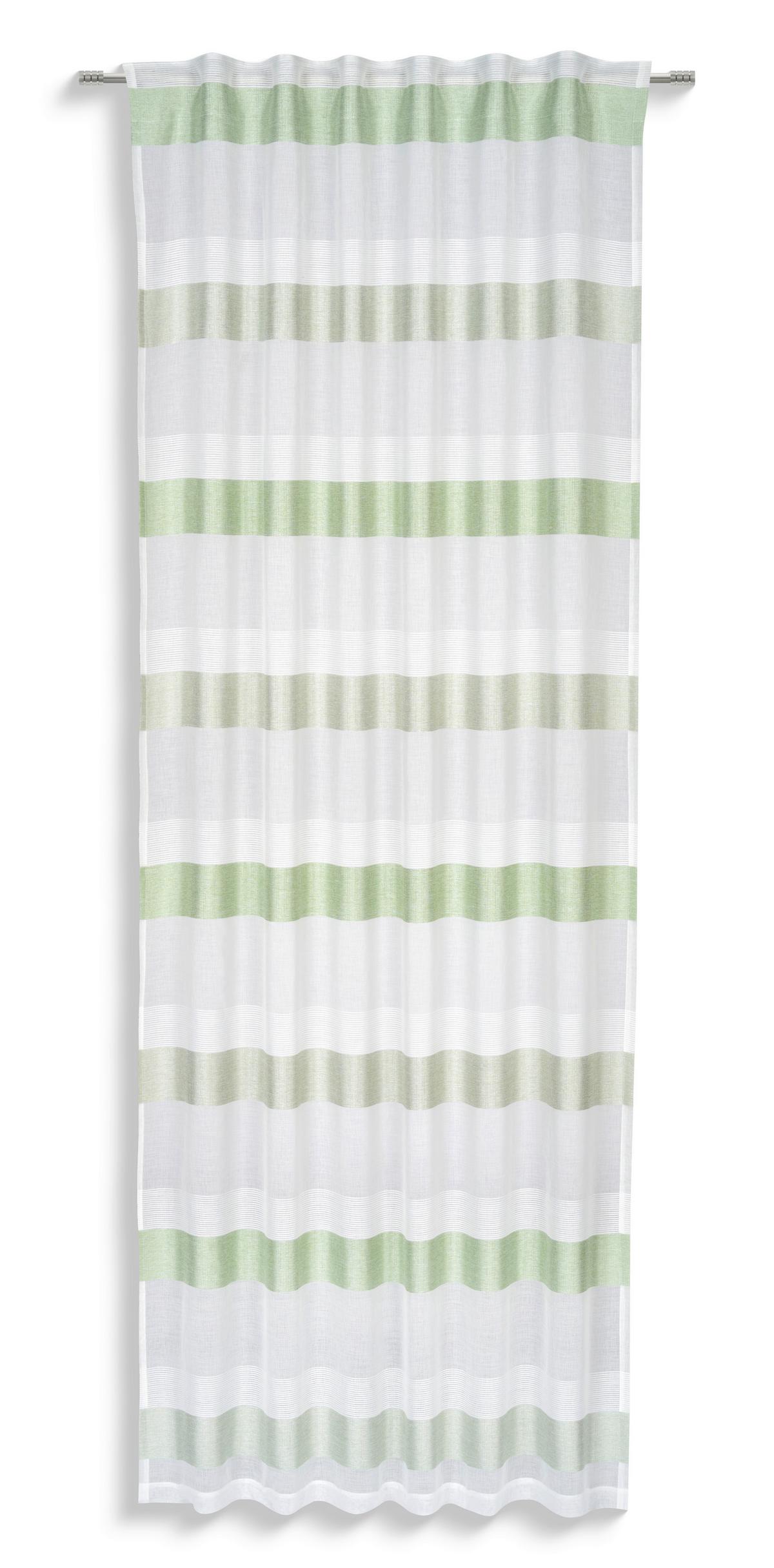 Fertigvorhang Susanne - Grün, MODERN, Textil (135/245cm) - Luca Bessoni