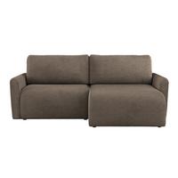 Ecksofa mit Schlaffunktion Josh Dunkelbraun 229x146 cm - Dunkelbraun, Trend, Textil (229/146cm)