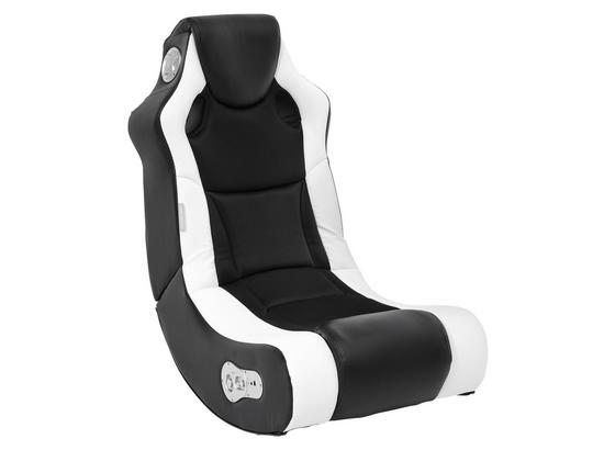 Gamingstuhl Booster B: 56 cm Weiß/Schwarz - Schwarz/Weiß, Design, Textil (56/100/82cm) - MID.YOU Gamingstuhl Booster B: 56 cm Weiß/Schwarz - Schwarz/Weiß, Design, Textil (56/100/82cm) - MID.YOU