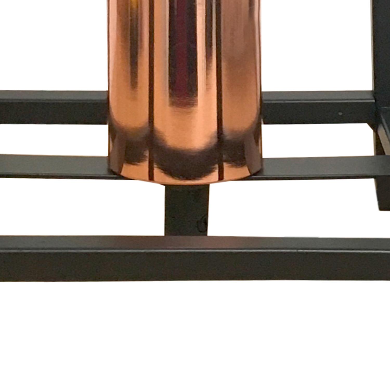 Nachttischleuchte 4931/l - Schwarz/Kupferfarben, Design, Metall (14/20cm)