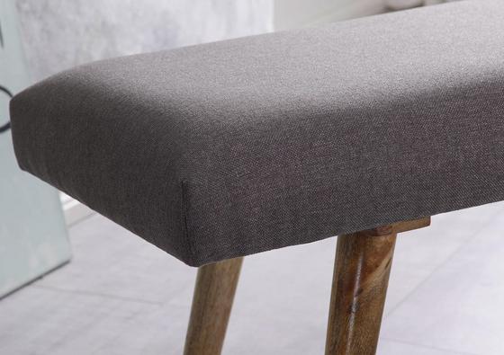 Sitzbank mit Webstoffbezug