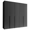 Drehtürenschrank 225 cm Kevo Graphitfarben - Graphitfarben, MODERN, Holzwerkstoff (225/225/52cm) - Carryhome