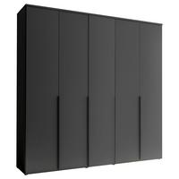 Drehtürenschrank 225 cm Kevo Graphitfarben - Graphitfarben, MODERN, Holzwerkstoff (225/225/52cm) - Carryhome