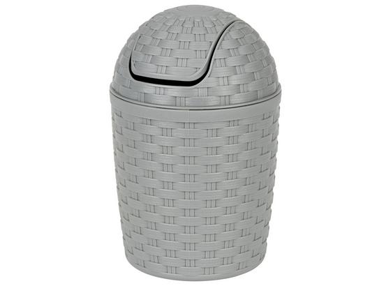 Tischabfalleimer Rattan - Grau, KONVENTIONELL, Kunststoff (1,2l) - Plast 1 Tischabfalleimer Rattan - Grau, KONVENTIONELL, Kunststoff (1,2l) - Plast 1