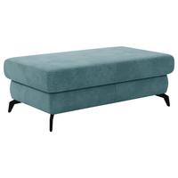 Hocker Bolero petrolfarben, 121x45x67 cm - Petrol/Schwarz, KONVENTIONELL, Textil (121/45/67cm) - Sit & More