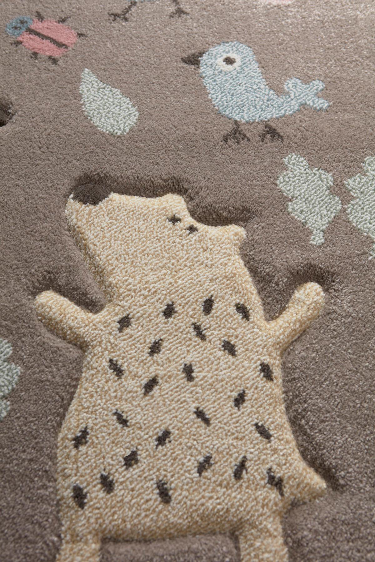 Kinderteppich Forest - Taupe, Trend, Textil (133/200cm) - Sigikid