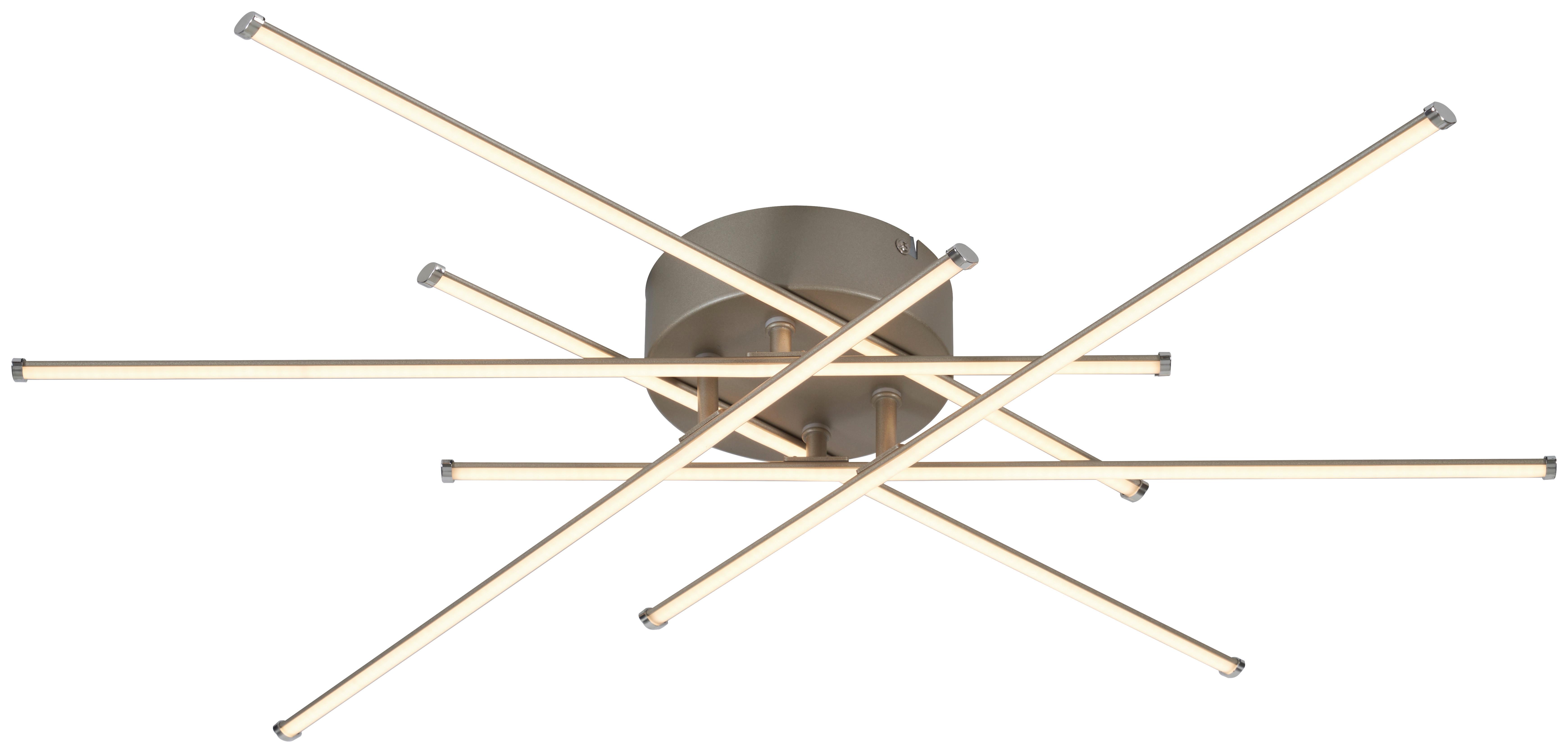 Led-deckenleuchte Danica - Nickelfarben, Basics, Kunststoff/Metall (67/9cm) - Luca Bessoni