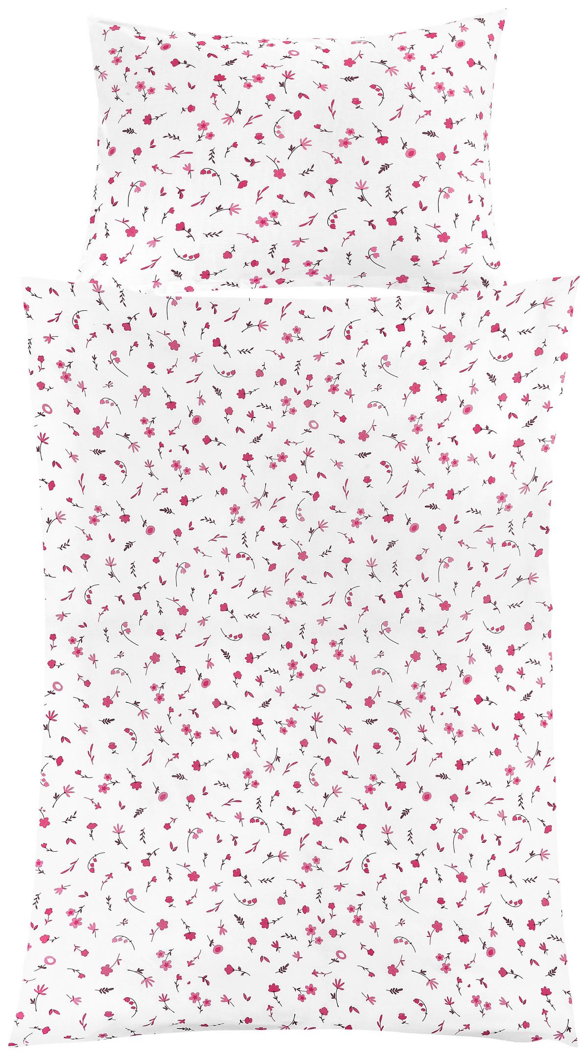 Bettwäsche Greta - Rot/Weiß, ROMANTIK / LANDHAUS, Textil - James Wood