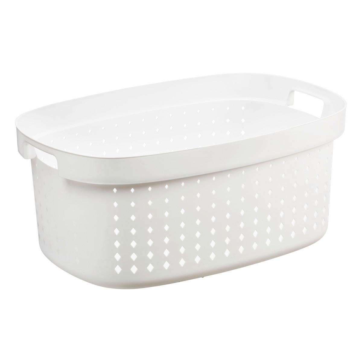 Koš Na Prádlo Seoul, 42 L - bílá, Moderní, plast (59/39/25,5cm) - Premium Living