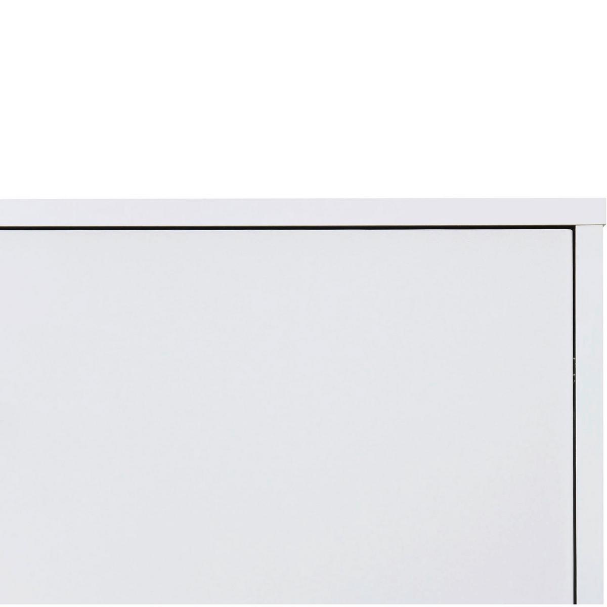 Sideboard Melanie Weiß Eichefarben - Eichefarben/Weiß, Design, Holzwerkstoff (144/80/44cm) - MID.YOU