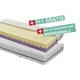 Wendematratze Two In One 90x200cm H2/H3 - Weiß, MODERN, Textil (90/200cm) - Primatex