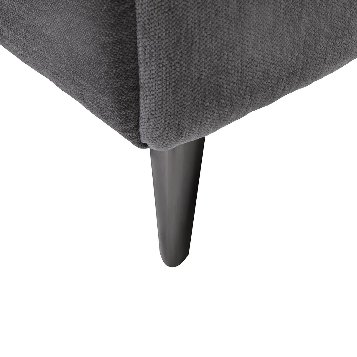 Rohová sedačka PISA, pravá, antracit.žinylka,s el.funkcí - barvy pinie/antracitová, Moderní, kov/dřevo (248/82-99/99-173cm) - Mömax