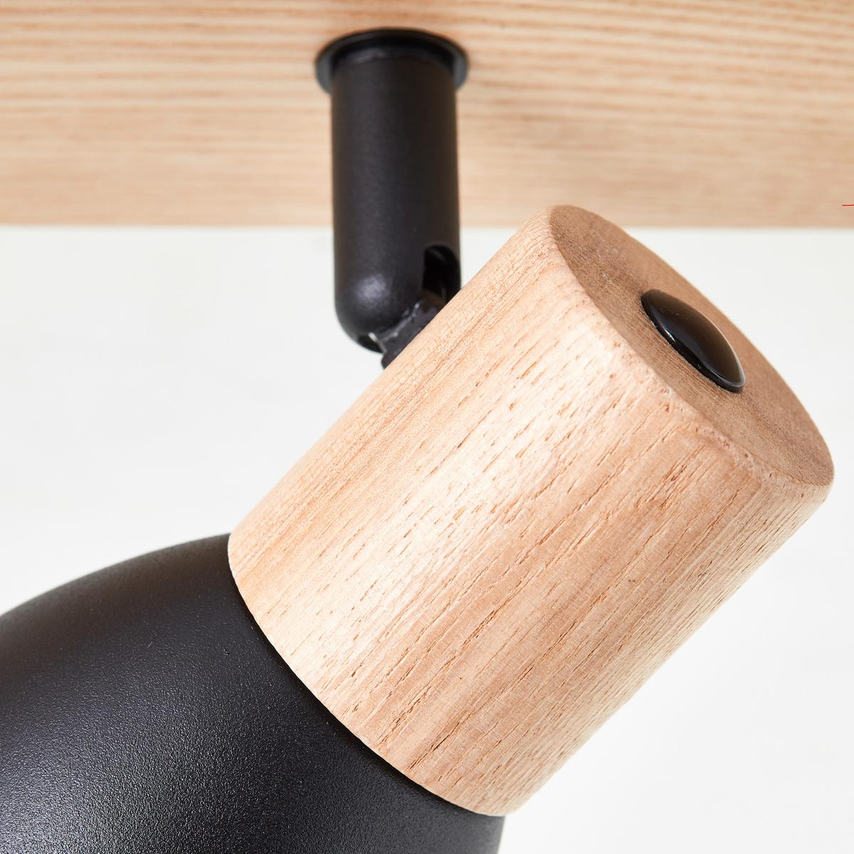 Strahler 99712/76 Daintree - Schwarz/Naturfarben, Basics, Holz/Metall (47/7cm) - Brilliant