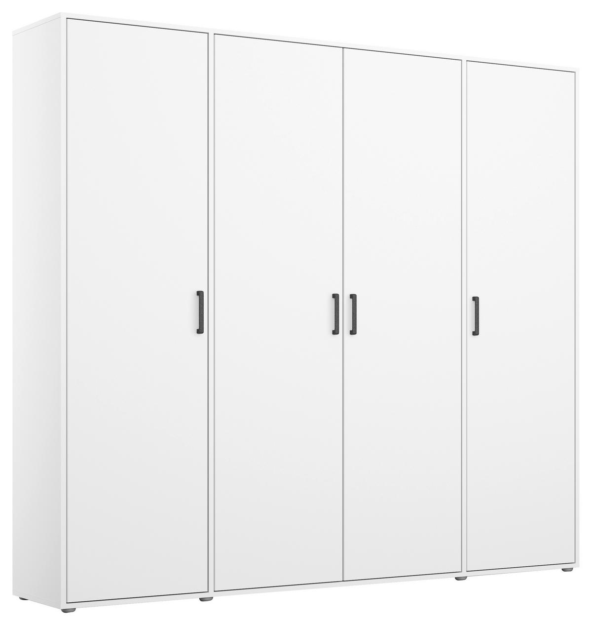 Drehtürenschrank Voyager Weiß B: 187 cm - Weiß, MODERN, Holzwerkstoff (187/194/53cm) - Rauch Möbel