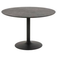 Esstisch Rund Ibiza Ø 110 Cm Esche Dekor - Eschefarben/Schwarz, Basics, Holzwerkstoff/Metall (110/110/74cm) - MID.YOU