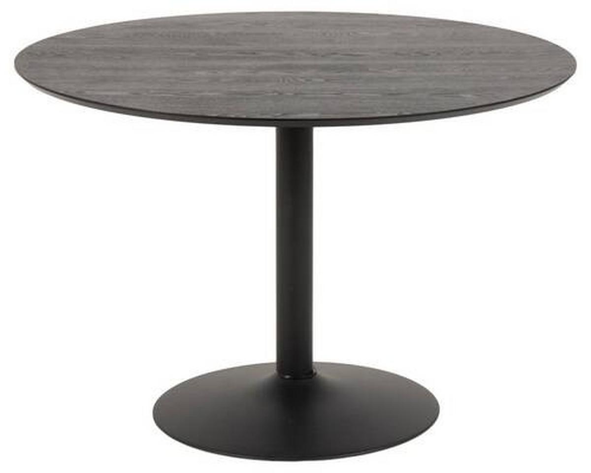 Esstisch Rund Ibiza Ø 110 Cm Esche Dekor - Eschefarben/Schwarz, Basics, Holzwerkstoff/Metall (110/110/74cm) - MID.YOU