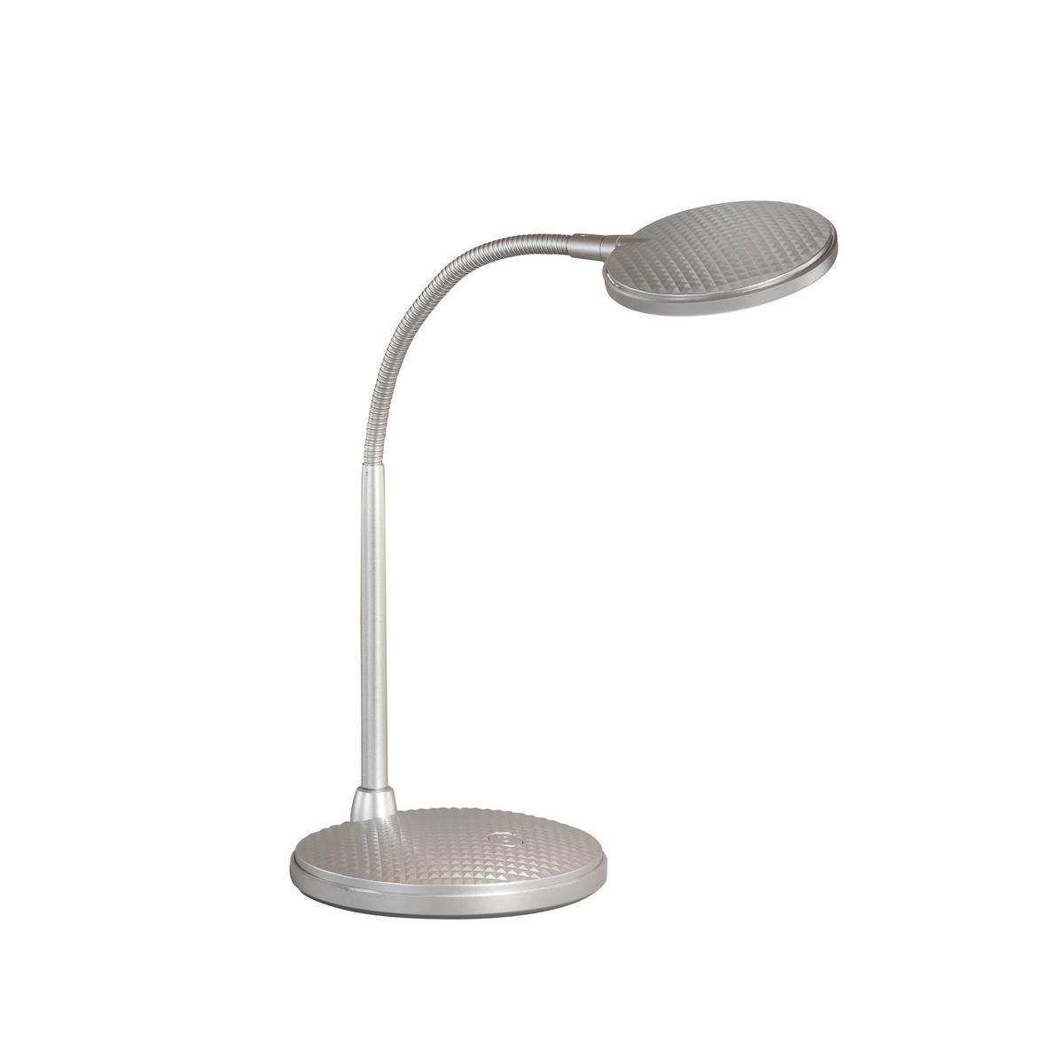 LED-Schreibtischleuchte Work Schwarz Sandfarben B: 14,5 cm - Sandfarben/Silberfarben, KONVENTIONELL, Kunststoff/Metall (22/14,5/36,5cm) - Fischer & Honsel