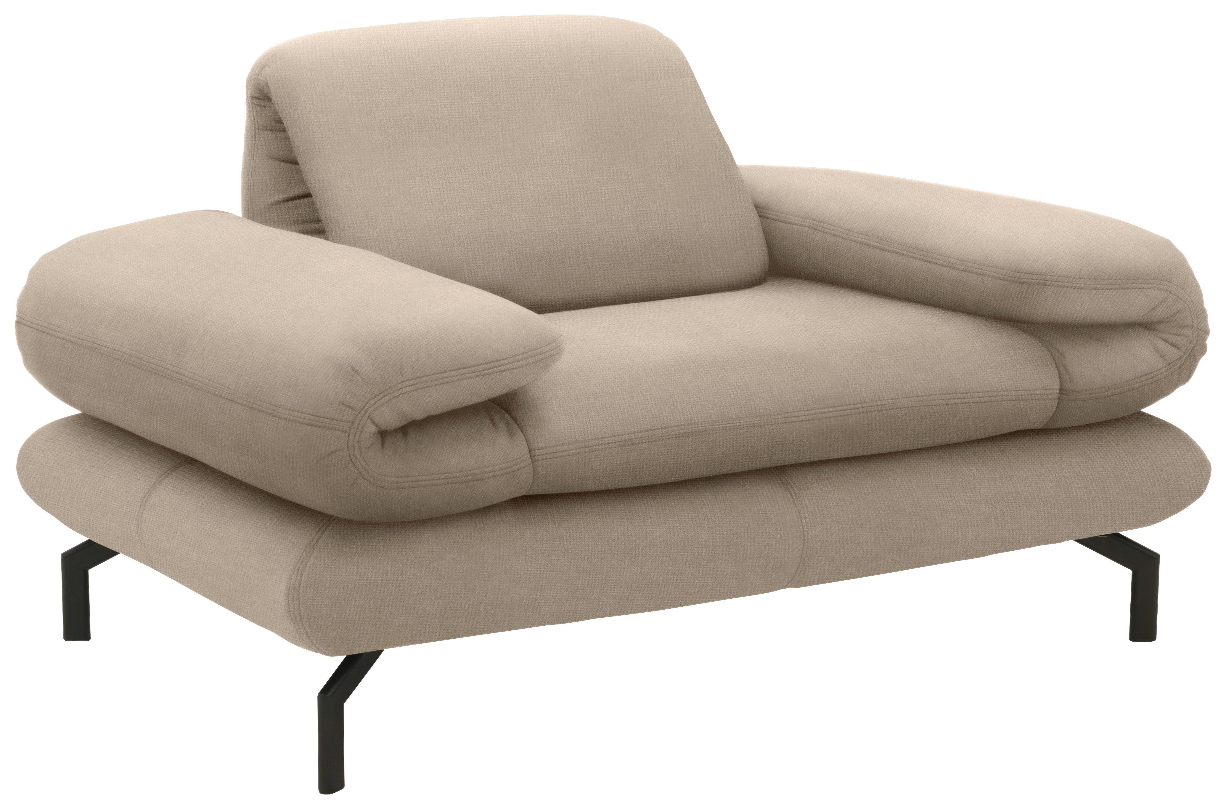 Sessel Looks Xiii - Beige/Schwarz, Design, Textil (139 (197)/83 (110)/98cm) - LOOKS by W.Joop