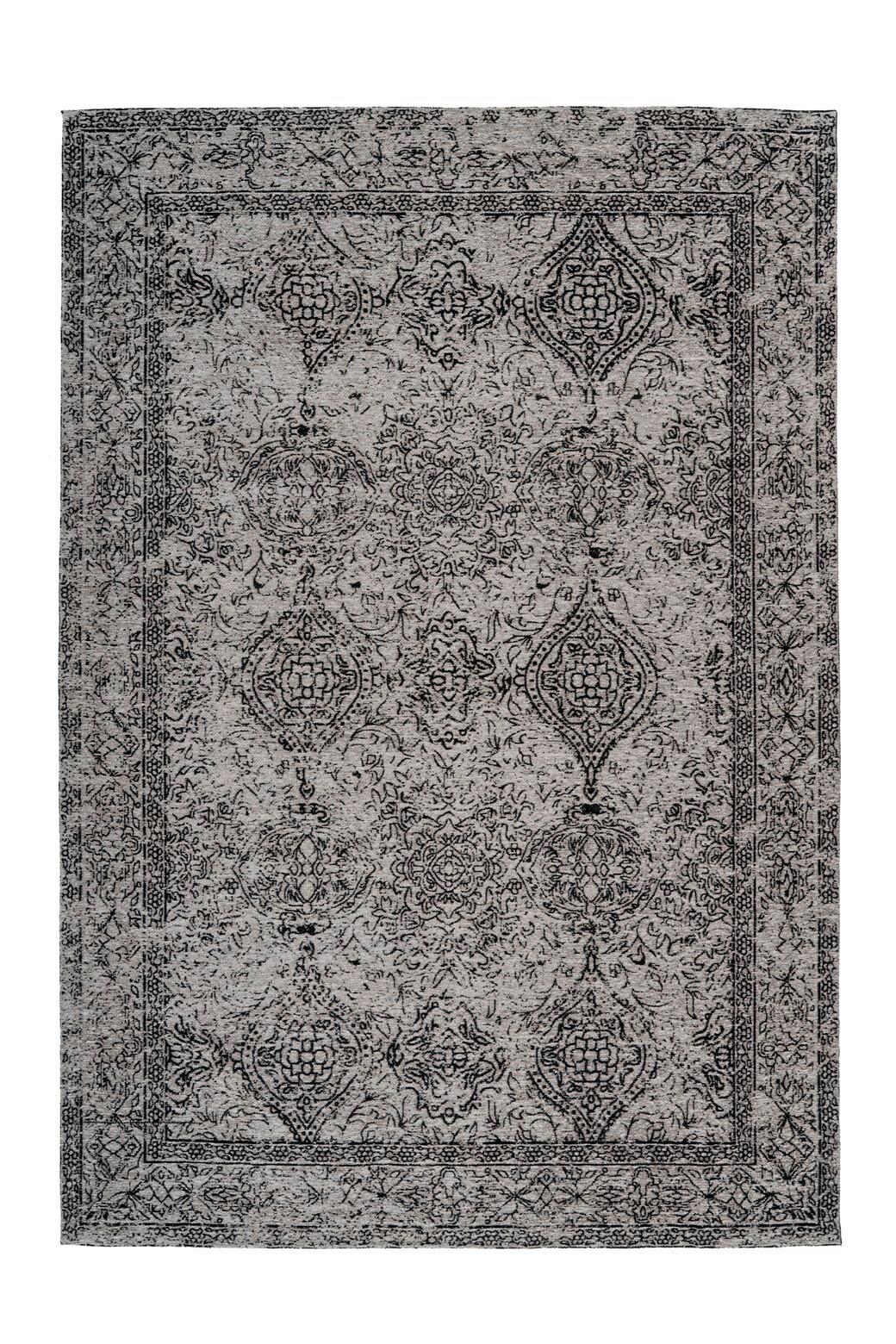 FLACHWEBETEPPICH Grau/Schwarz, ca. 160x230 cm - Schwarz/Grau, KONVENTIONELL, Textil (160/230cm) - Kayoom