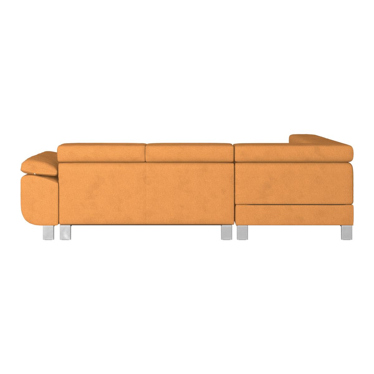 Ecksofa mit Schlaffunktion + Bettkasten Savona Webstoff - Orange, MODERN, Textil (230/270cm) - Ondega