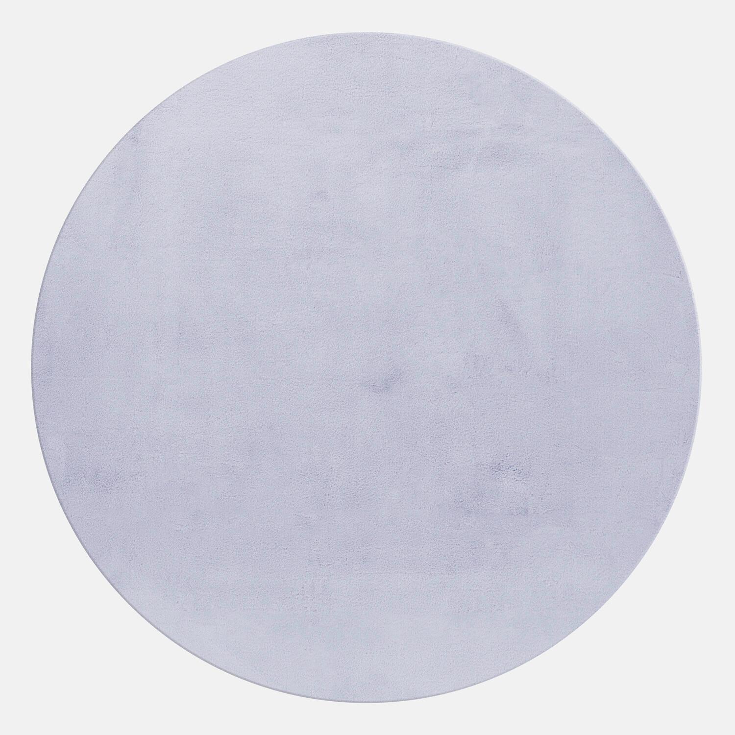 Hochflorteppich, Silber Pouffy - Silberfarben, Basics, Textil (200cm) - Ayyildiz 