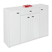Kommode B 116 Cm Boni, Perlweiß Dekor - Weiß, MODERN, Holzwerkstoff (116/84/30cm)