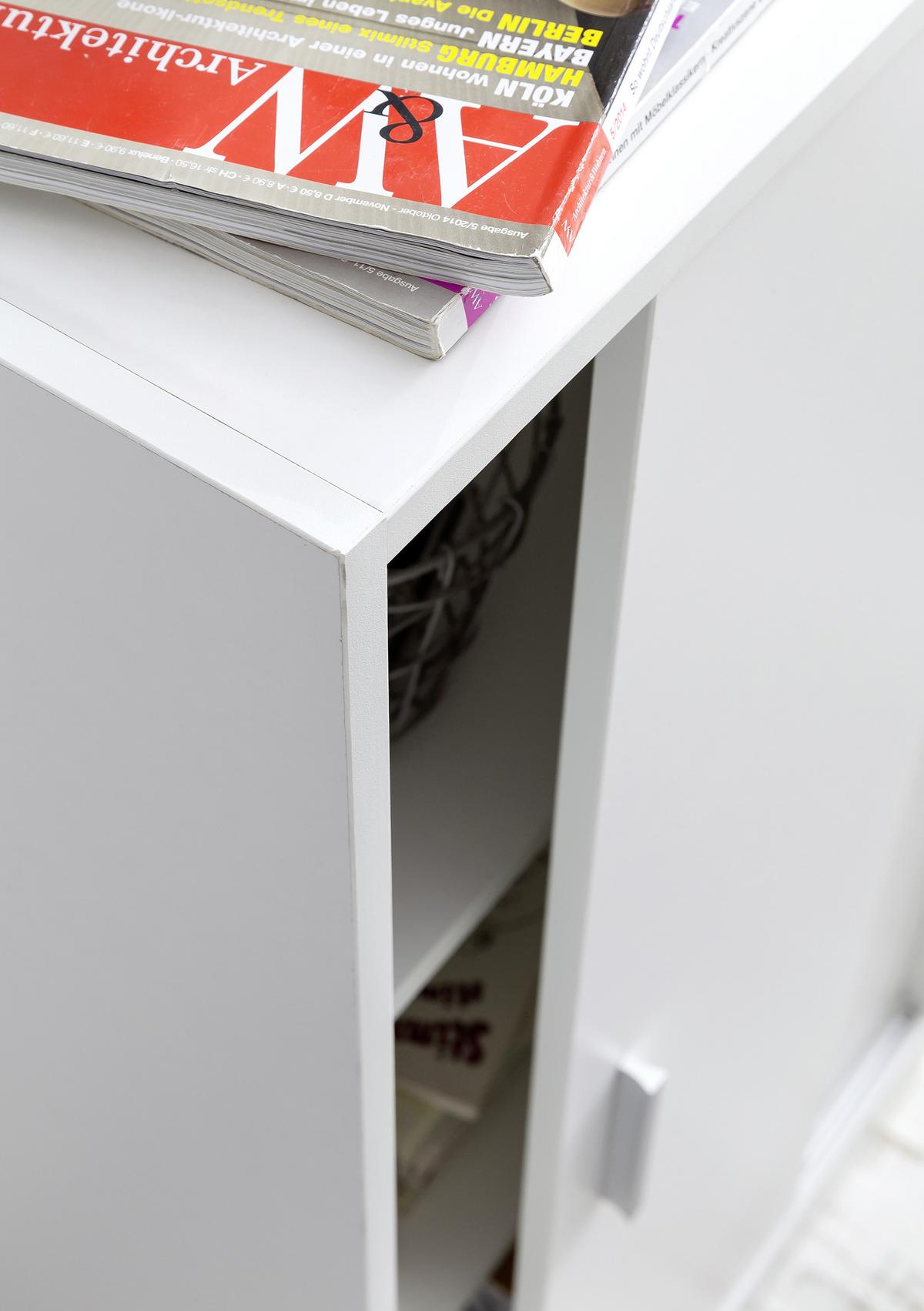 Aktenschrank Weiß B 60 cm - KONVENTIONELL, Holzwerkstoff (60/107,5/28,5cm) - MID.YOU