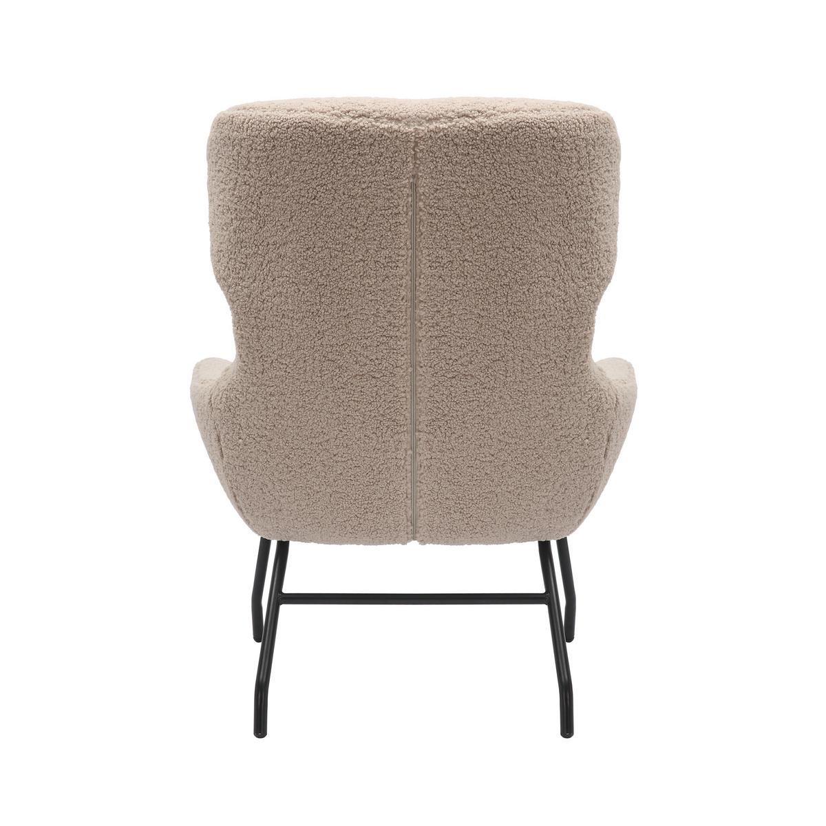 Sesselset Taupe B: 79 Cm - Taupe/Schwarz, MODERN, Textil (79/103/82cm) - Livetastic