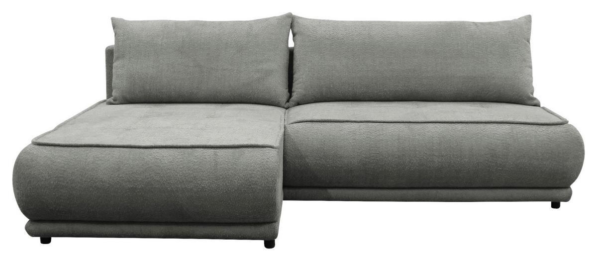 Ecksofa Paros Grau 179x277 Cm - Schwarz/Grau, Design, Textil (179/277cm) - MID.YOU