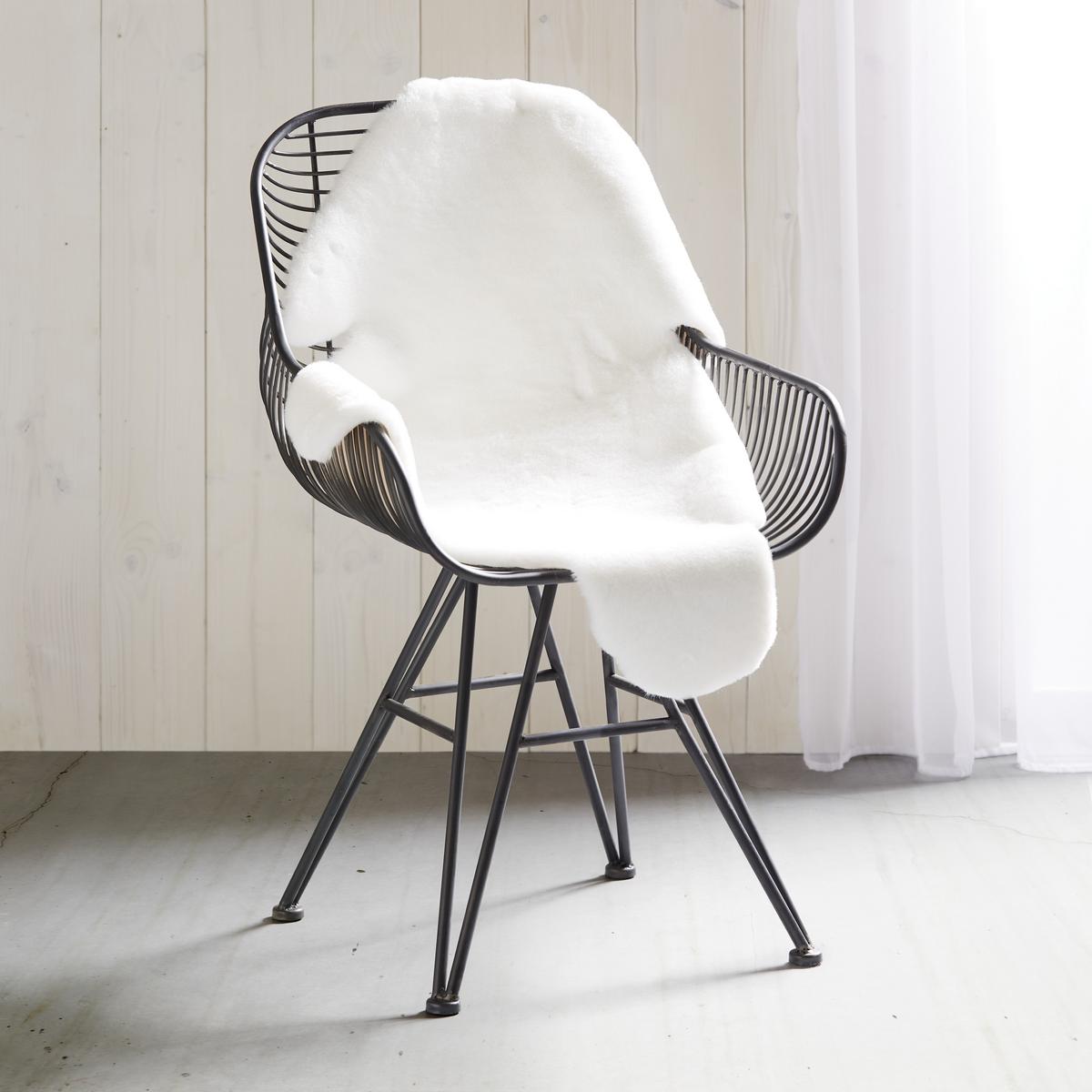 UMĚLÁ KOŽEŠINA Marlene, 90/60cm, bílá - bílá, kožešina/textil (90/60cm) - Modern Living