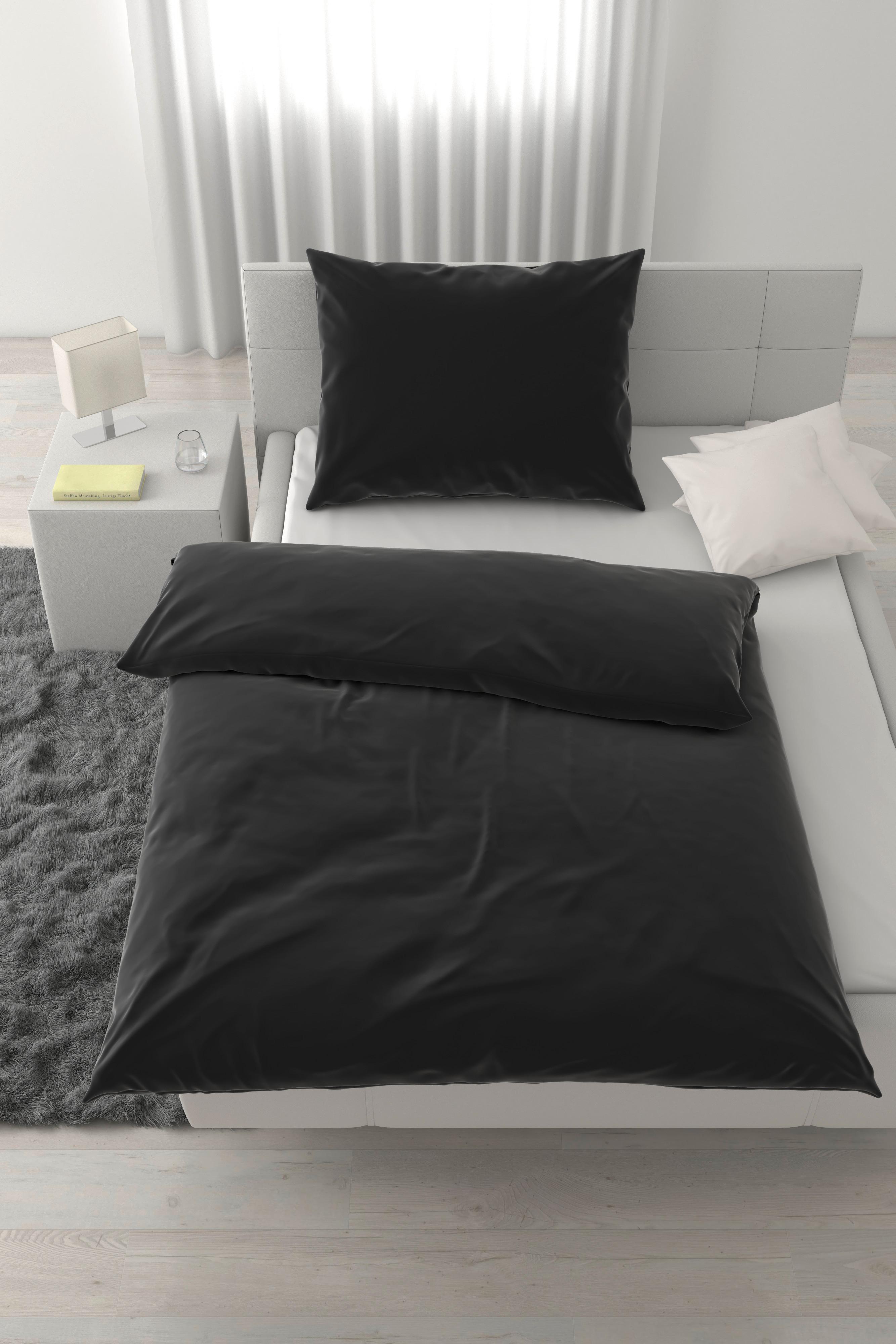 POVLEČENÍ XENIA UNI - černá, Moderní, textil (140/200cm) - Premium Living