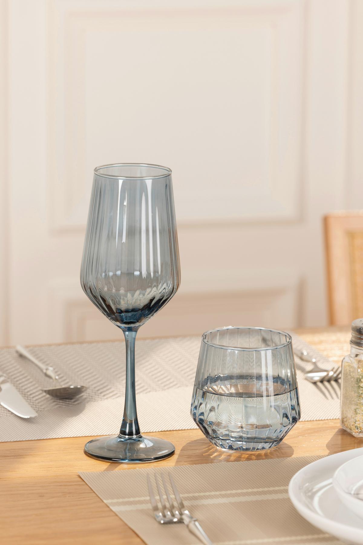 Trinkglas Polli - Blau, Basics, Glas (7/9cm) - Luca Bessoni