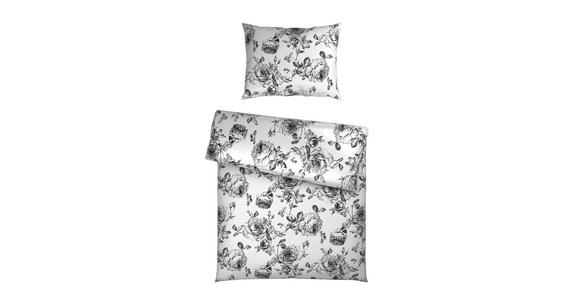 Bettwäsche Rose - Schwarz, ROMANTIK / LANDHAUS, Textil - James Wood