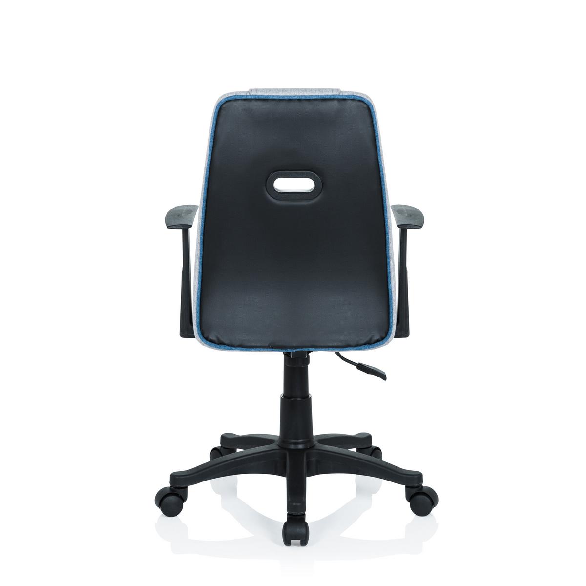 Jugenddrehstuhl Kiddy Extra Blau/Grau - Blau/Schwarz, Basics, Kunststoff (55/95-105/45cm) - MID.YOU